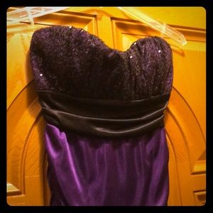 Speckless Strapless Mini Dress